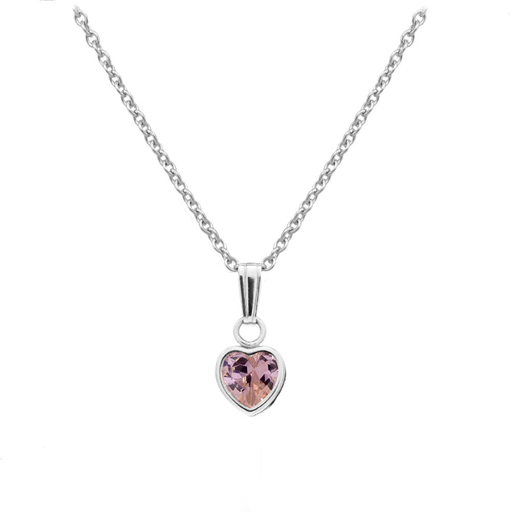 Key to my Heart Family Birthstone Necklace
